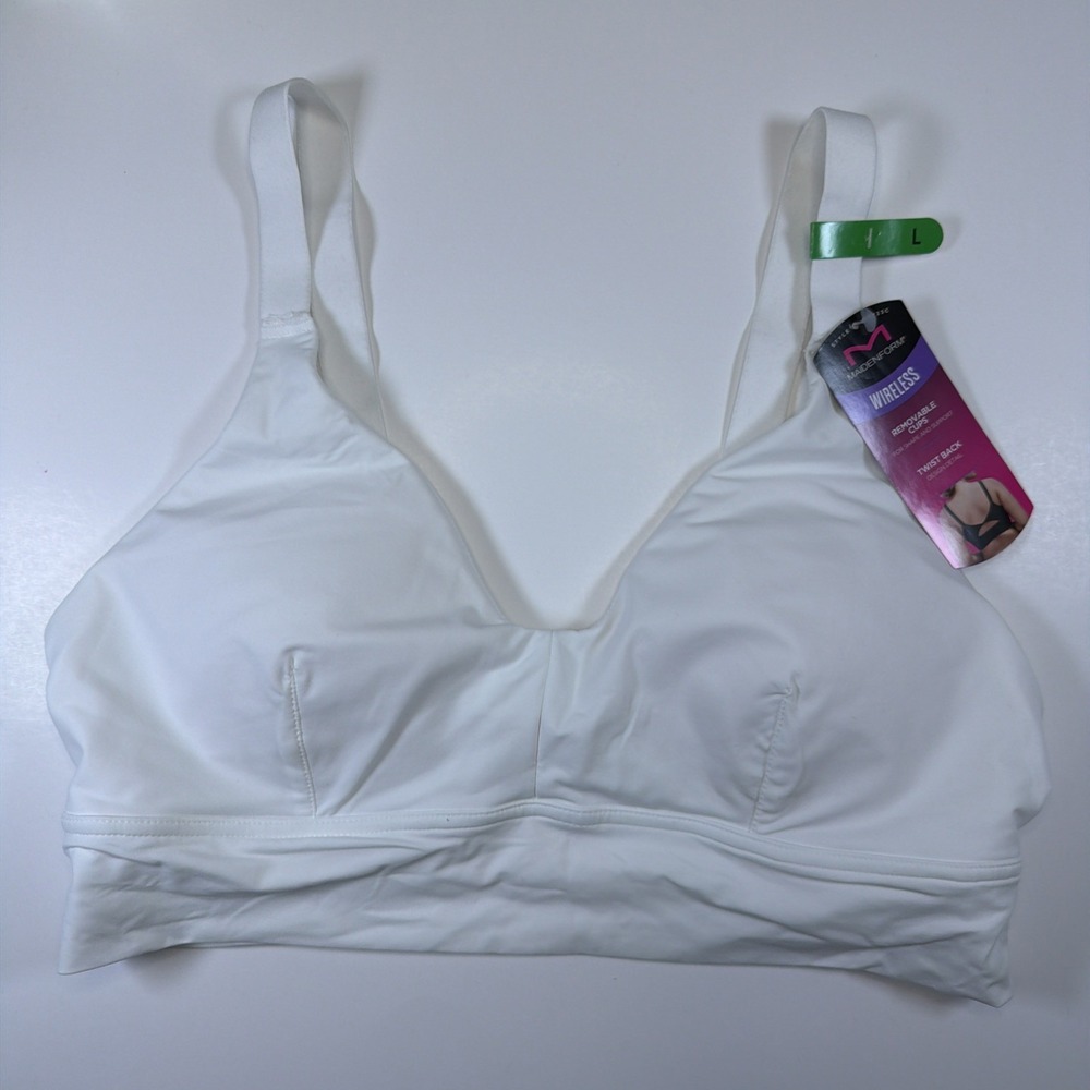 Maidenform Pure Comfort Wireless Bra DM2223C Pullover Wirefree Bra NEW Large